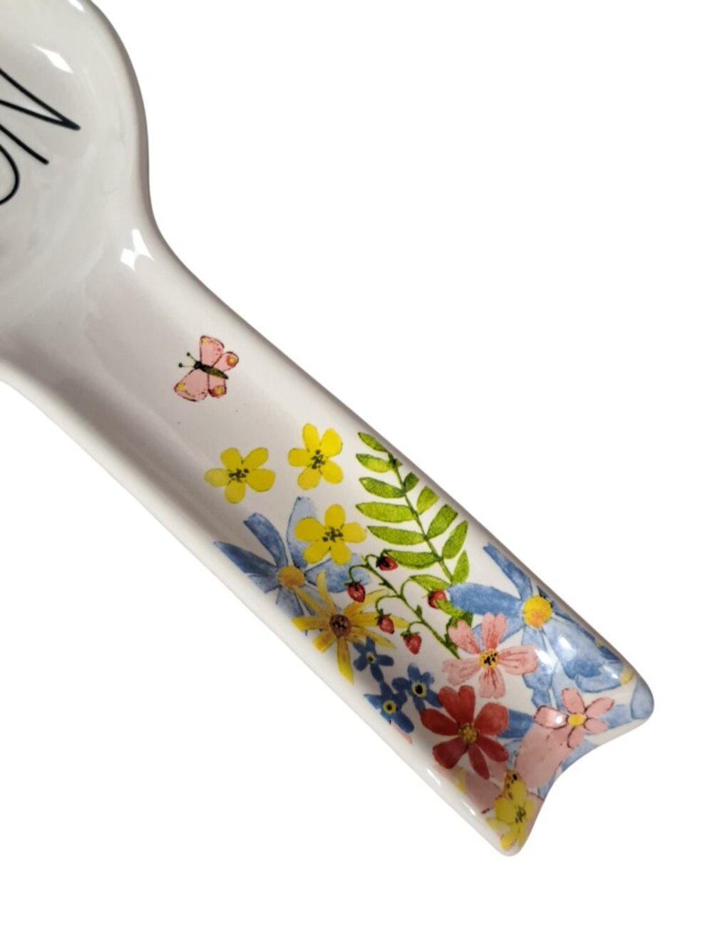 Rae Dunn SPOON rest kitchen floral border - Picture 7 of 11